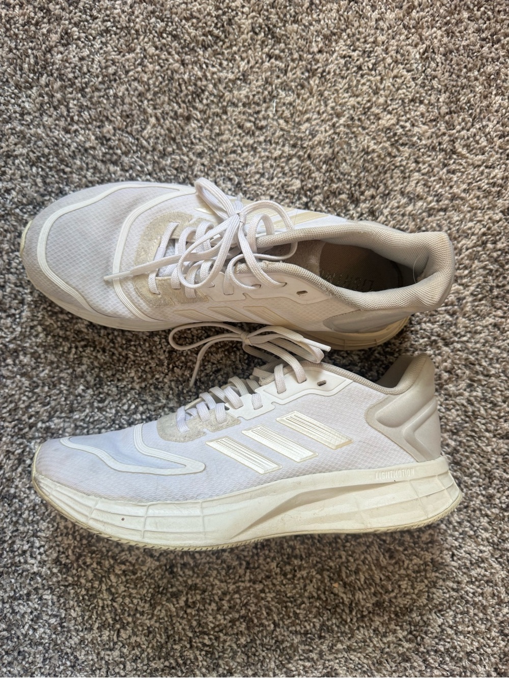 adidas Women's White Training Sneakers 8.5 moderate wear